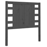 Headboard Grey 81x4x100 cm Solid Wood Pine 818747