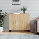 Sideboard Sonoma Oak 90x34x80 cm Engineered Wood 828135