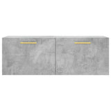 Wall Cabinet Concrete Grey 100x36.5x35 cm Engineered Wood 830120