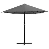 Garden Parasol Anthracite Polyester, Aluminium Extra Large 44869