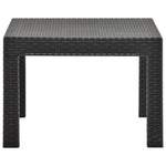 Garden Table Anthracite 58x58x41 cm PP Rattan 315640