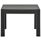 Garden Table Anthracite 58x58x41 cm PP Rattan 315640