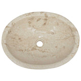 Sink Cream 53x40x15 cm Marble 149171