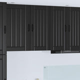 Wall Cabinet LUCCA Black 40 x 31 x 80 cm Engineered Wood 885026