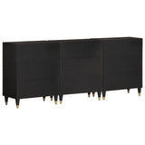 Side Cabinets 3 pcs 60x33x75 cm Solid Wood Mango 3206312