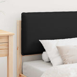 Bed Frame with Upholstered Headboard Black 75 x 190 cm 877881