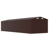 Garden Shed Brown 257x779x181 cm Galvanised steel 47035