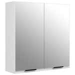 ZNTS 3 Piece Bathroom Cabinet Set High Gloss White Engineered Wood 3115880
