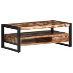 ZNTS Coffee Table Multicolour 90x50x36 cm Solid Wood Reclaimed 4013558