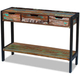 Sideboard 3 Drawers Solid Reclaimed Wood 243273