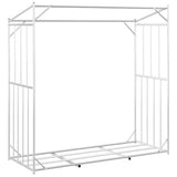 Firewood Rack with Rain Cover 200x80x200 cm Galvanised Steel 4104958
