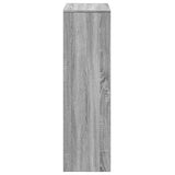 Room Divider Bookcase 3-Tier Grey Sonoma 99x29x99 cm Engineered Wood 857963