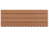 Decking Tile 6 pcs Brown 60 x 30 cm WPC 42046684