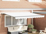 Retractable Awning White 300 x 200 cm Fabric 3329580