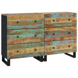 Sideboard Set of 2 Multicolour Blue, Green, Orange 3143637