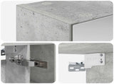 Bathroom Mirror Cabinet Concrete Grey 60 x 14.5 x 70 cm 889186