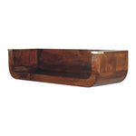 Indira Chestnut Floating Console IN3456