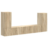 TV Cabinet Set 4 pcs Sonoma Oak Engineered Wood 3409116