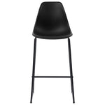 5 Piece Bar Set Plastic Black 279874