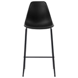 5 Piece Bar Set Plastic Black 279874