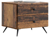 Bedside Cabinet with Drawer 2 pcs Old Wood 43 x 34.5 x 47.5 cm 895462