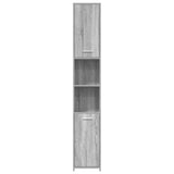 Bathroom Cabinet Grey Sonoma 30x30x183.5 cm Engineered Wood 815520