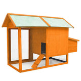 Chicken Cage Solid Pine & Fir Wood 170x81x110 cm 170644