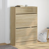 Shoe Cabinet with 2 Flip-Drawers Sonoma Oak 80x34x116 cm 3214408