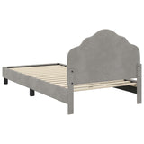 Children's Bed Frame with Headboard Light Grey 80 x 200 cm 42010943