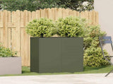 Planter Olive Green 80x40x80 cm Cold-rolled Steel 860713