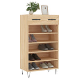 Shoe Cabinet Sonoma Oak 60x35x105 cm Engineered Wood 829607