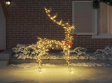 3D Reindeer 250 LEDs Warm white 180 cm Rattan 42019060