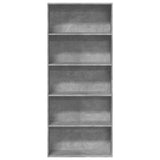 Book Cabinet Concrete Grey 80x30x189 cm Engineered Wood 3314672