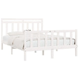 Bed Frame without Mattress White Solid Wood Pine 160x200 cm 3107039