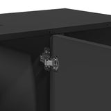 Bathroom Sink Cabinet Black 80x33x60 cm Engineered Wood 849289