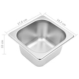 Gastronorm Container Holder with 4 GN 1/6 Pan Stainless Steel 51221