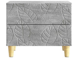 Bedside Table 2 pcs Concrete Grey 43 x 34.5 x 48 cm 894992