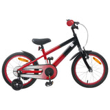 Kids Bike 16 Inches for 4-6 Years Old Red Black 42009337