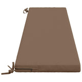 2-Piece Bench Cushions SOEST 2 pcs 100% Polyester Taupe 949143