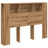 Headboard Cabinet Artisan Oak 140x18.5x102.5 cm Engineered Wood 856881