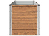 Raised Garden Bed Wood Brown 160 x 40 x 55 cm cold-rolled steel 8006240
