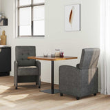 Dining Chairs with Wheels 2 pcs Black 57 x 67 x 98 cm 42017892