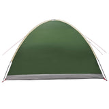 Cabin Tent with Roof Green 6-Person Polyester and Steel 42028583