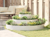 Garden Planter Silver 120 x 120 x 20 cm Stainless Steel 873659