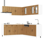 ZNTS 11 Piece Kitchen Cabinet Set Kalmar Artisan Oak Engineered Wood 3314920