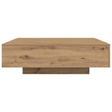 Coffee Table with LED Strip Lights Artisan Oak Engineered Wood 863007