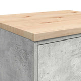 Garage Storage Cabinet Concrete Grey 60x51x85 cm Solid Wood Pine 860601