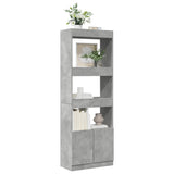 Highboard Concrete Grey 63x33x180 cm Engineered Wood 3309603