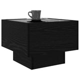 Coffee Table Black oak 40 x 40 x 30 cm Engineered wood 879658