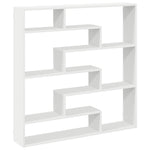 ZNTS Wall Cube Shelf 7 Compartments White Engineered Wood 860022